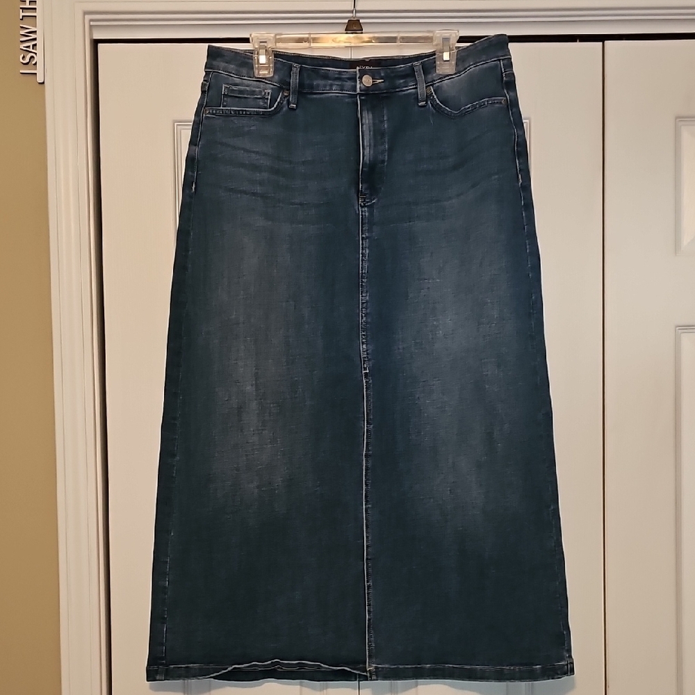 NYDJ Denim Maxi Skirt Size 12 Euc